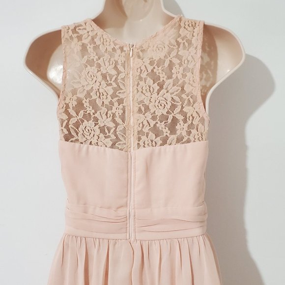 Maniju Blush Lace Gown Size S - Picture 3 of 8